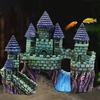 Aquarium Ornament European Style Decorative Resin Fish Tank Castle Ornament for Aquarium Decor