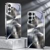 Диаграмма с разводами стального посеребренного чехла для телефона Samsung S24 Ultra S21 S22 FE S23 Plus S20 S25 S26 Note 10 20