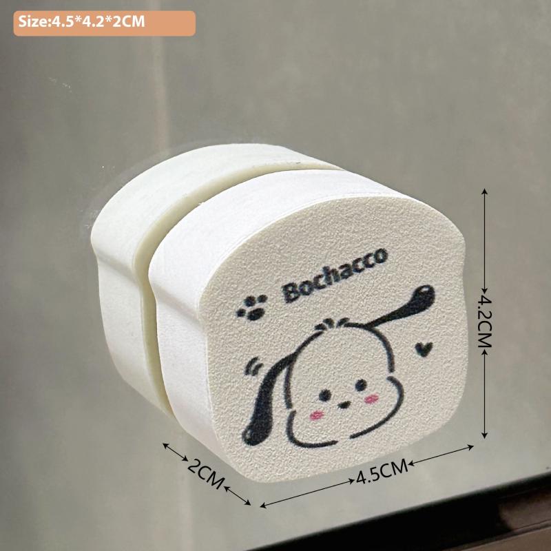1/5Pcs Cute Cat Claw Glass Cleaning Brush Mirror Glass Wipe Adhesive Removal Magic Sponge Cleaner For Kitchen Bathroom