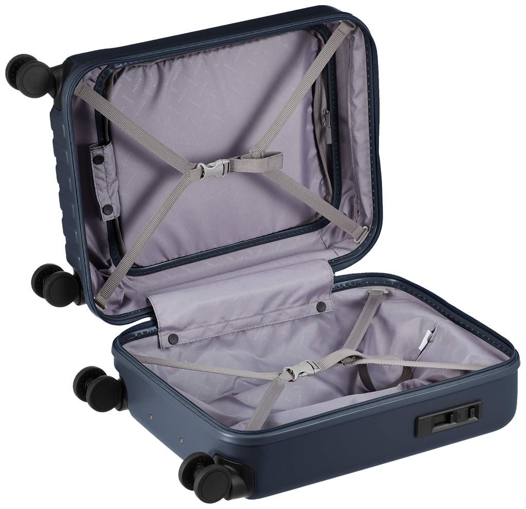 Mirest Carry Case Suitcase Front Pocket Carry Cabin Size with Stopper MLS589 Allowed 31L Cm Navy Carry-on 52.5 3.2kg