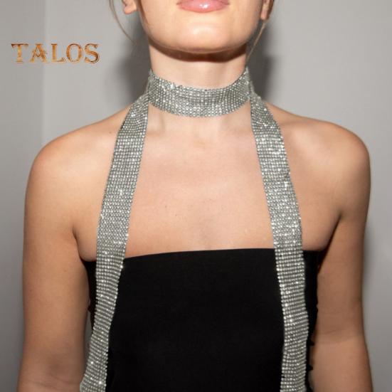 Женский длинный шарф с блестками, удобный длинный шарф, украшенный пайетками, декоративный шарф для повседневной носки и вечеринок