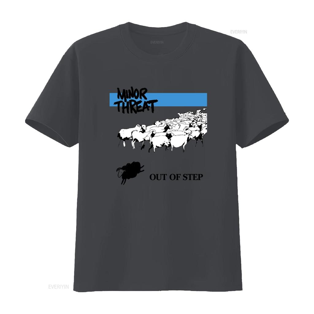 Винтажная обложка альбома Minor Threat No Limit Американская хардкор-панк группа Out Of Step Белая большая футболка Музыкальный тур Концерт Размер M