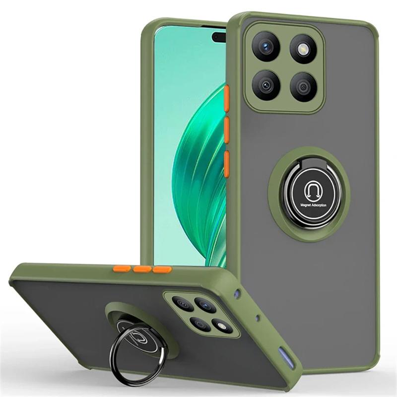 Матовый защитный чехол для Honor X8b X7b 5G X9b X8a X7a X6a X9a X7 X6 X5 Plus чехол-кольцо магнитный держатель подставка противоударный чехол Fundas