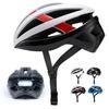 Rongbenyuan Adult Bicycle Helmet with LED Road Bike 17 Adjustable Impact High CE for Commuting and School Light, Helmet, Ultra-Lightweight, Vents,
