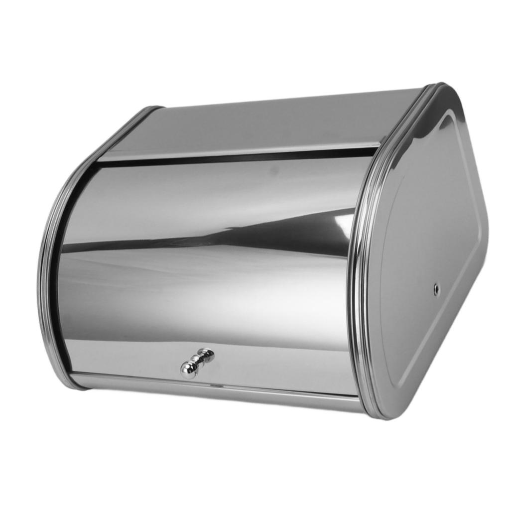 Bread Box American Style Small Flat Side Metal Bread Storage Bin for Bread Cake Doughnut Biscuit