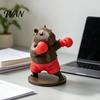 Fun Desk Ornament Funny Capybara Figurine, 3D Printed Boxing/Muscular Animal Statue, Novelty Fan Merchandise Collectible Desktop for Home Office Shelf