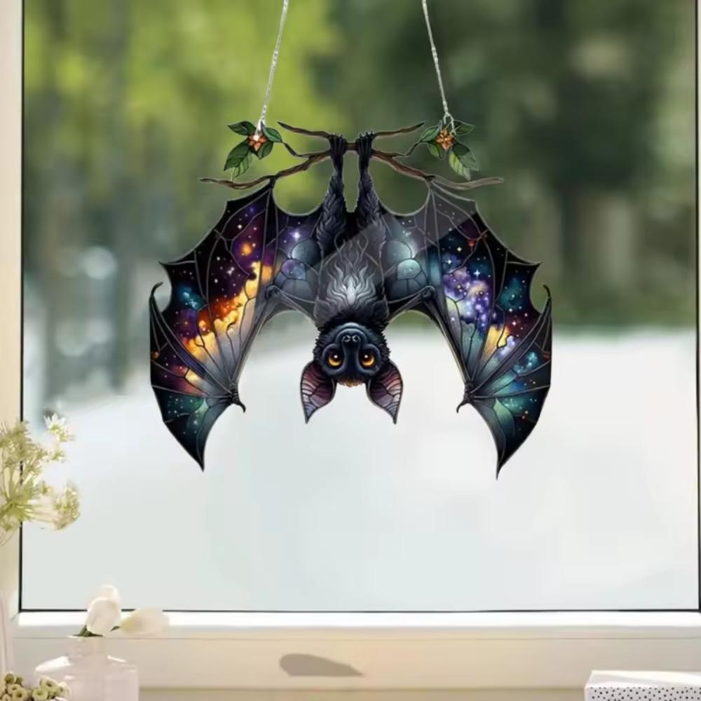 Gothic Bat Window Hanging Ornament Contemporary Bat Hanger Pendant  Window Panel