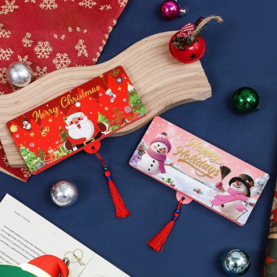 Christmas Cash Gift Envelopes Surprise Xmas Money Gift Card Holder with 6 Slots DIY
