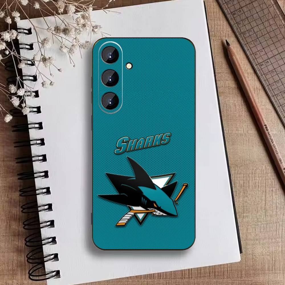 Чехол для телефона Macklin Celebrini San Jose Sharks для Samsung Galaxy A73, A21s, A22, A31, A52, A53, A71, A41 Мягкий черный корпус
