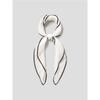 Sheer Tipping Scarf Ivory (195784WY30)