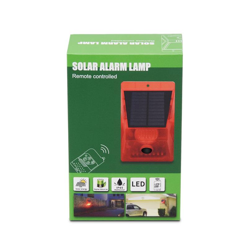 Solar-Powered Wireless Motion Sensor Alarm with Sound and Light for Anti-Theft and Animal Repellent