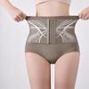 Трусы с высокой талией и утягивающими повязками, утягивающие трусы с пряжкой, корректирующее белье для похудения, контроль формы
