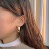 Ear Piercing Round Circle Large Wide Tube Dangle  Earrings Jewelry Drop Earrings Hoop Earrings