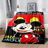 The Mickey Mouse cartoon blanket is fluffy and soft suitable for children and adults and perfect for home travel camping an