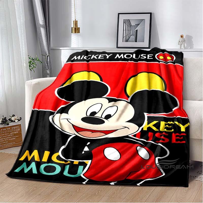 The Mickey Mouse cartoon blanket is fluffy and soft suitable for children and adults and perfect for home travel camping an