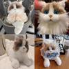 Cute Realistic Cat Plush Toy Fluffy Kitten Soft Stuffed Animal For Children