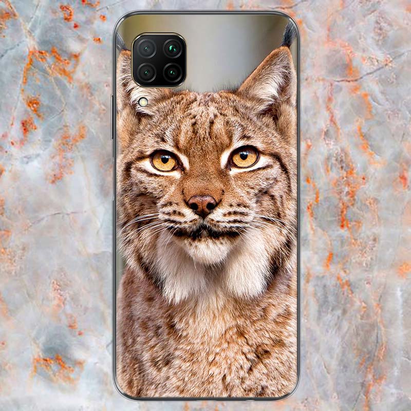 Милый чехол для телефона с милой канадской рысью для Huawei Mate 40 30 20 20X 10 RS P Smart 2021 2020 ZS Pro Plus Lite 2019
