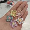Petaled Floret Knitting Supplies Headwear Accessories DIY Crafts Flower Patches Knitting Material