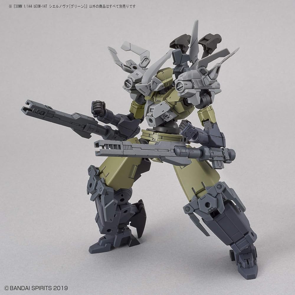 Bandai Spirits 30MM bEXM-14T Cielnova Green Масштаб 1/144 Пластиковая модель-конструктор с цветовой кодировкой