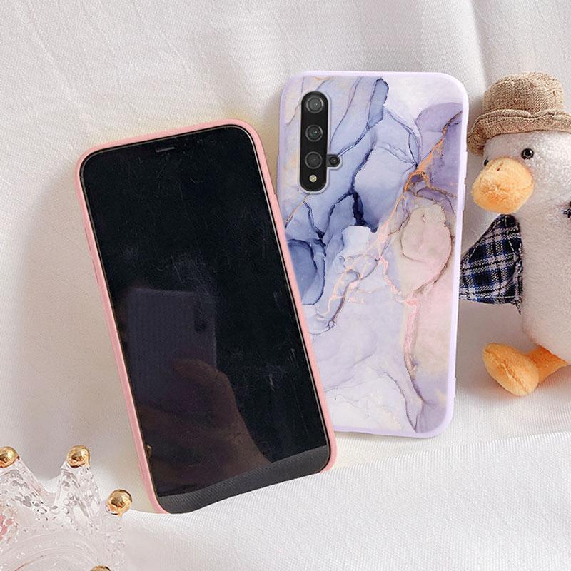 Чехол для телефона с мраморным узором для Huawei Nova 5T Защитный чехол Мягкий Funda для Huawei Nova 5T Nova5T 5 T Силиконовый чехол Capa