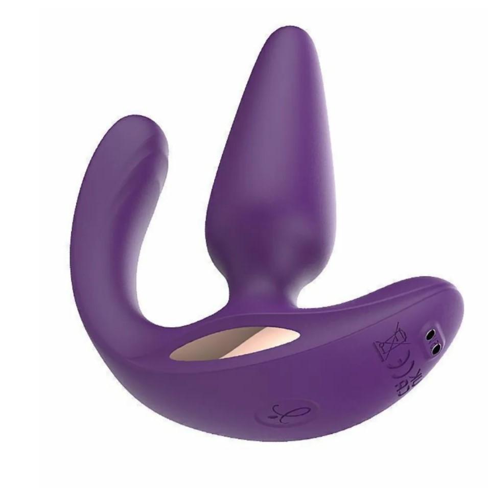 Medea Vibrating Butt Plug Purple