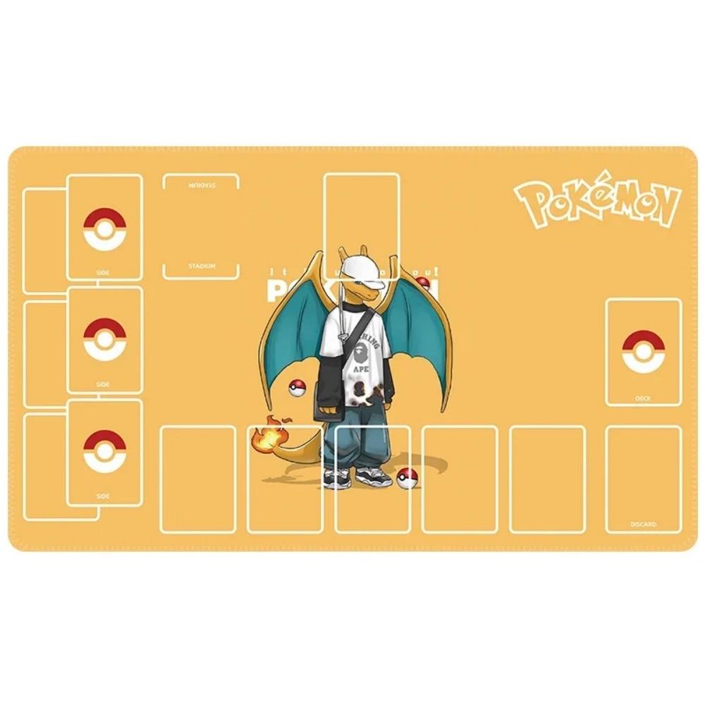 Pokemon Large Pokemon TCG Playmat Extended Rubber Card Game Mat with SideDeck Zones