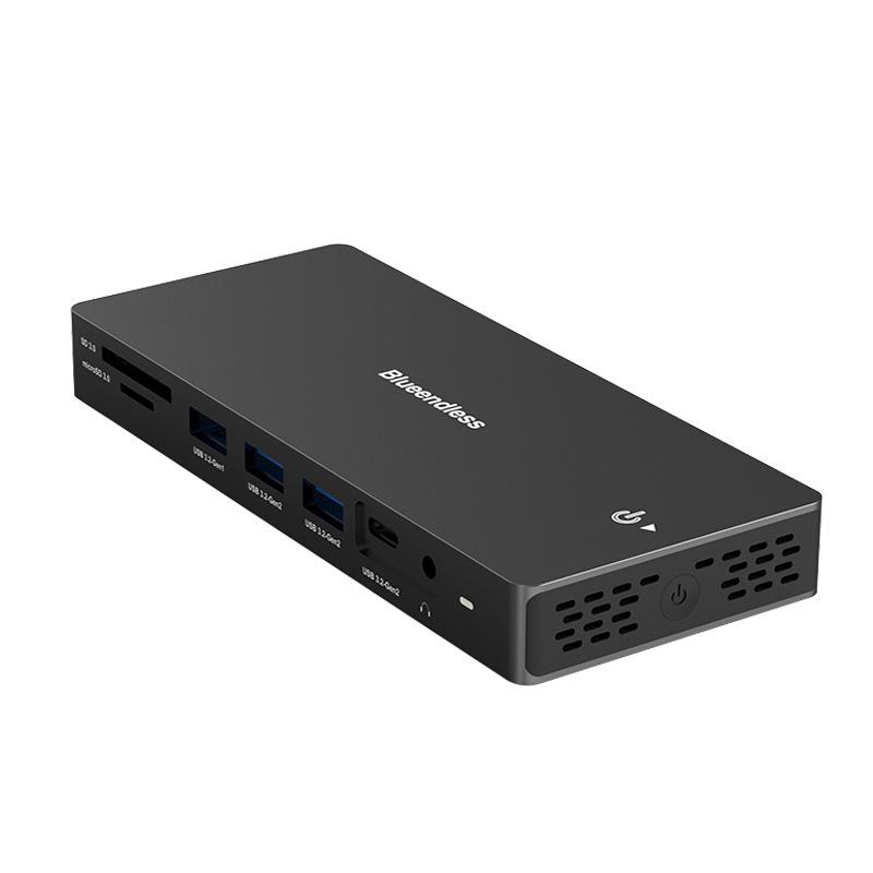 8K 30 Гц Док-станция Type-C с поддержкой Multi-Screen Display, HDMI 2.1/DP 1.4, Расширительный док для ноутбука и USB-разветвитель