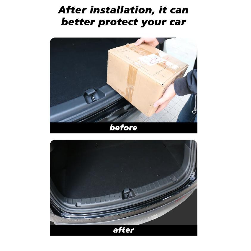 For Tesla New Model Y LAUNCH 2025 Trunk Threshold Strip TPE  Anti Scratch Protection Lid