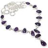 Amethyst Gemstone Handmade 925 Silver Jewelry Necklace 18" JCN431-15