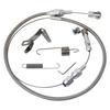 Stainless Steel Universal 24"/36'' Throttle Gas Cable & Spring Set Street Hot Rod Performance For Ford Chevy Silver