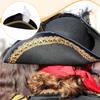Pirate Hat Birthday Comfortable Gift Headdress Halloween Festival with Feather