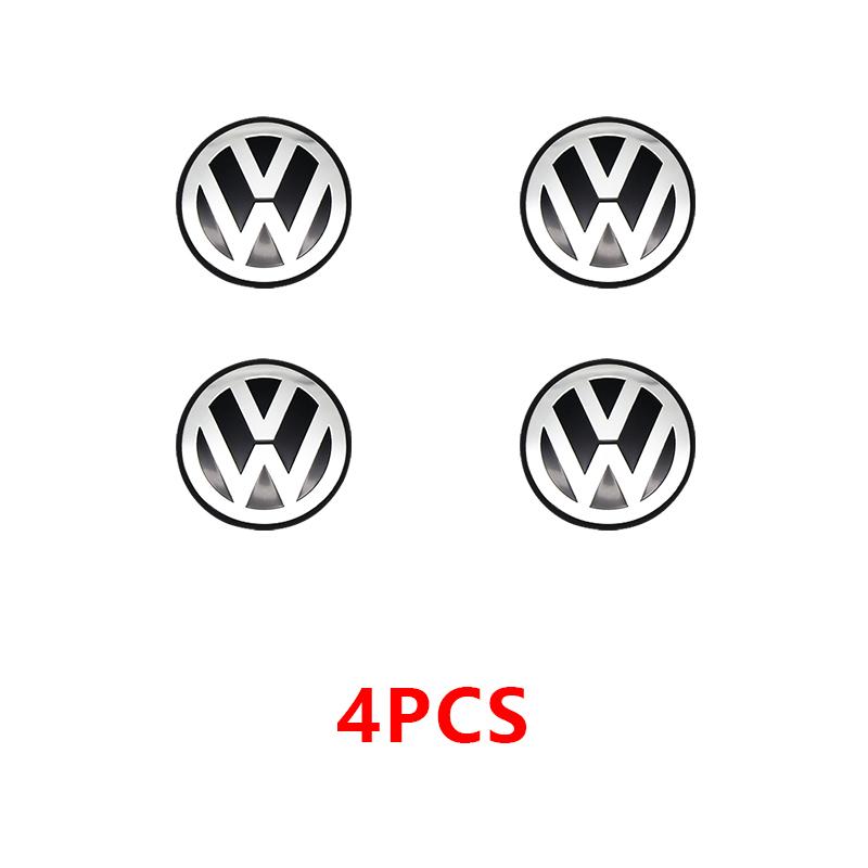 abcd1 11mm 14mm Aluminium Car Remote Control Key Badge Emblem Stickers For VW Polo GTI Golf 5 7 Jetta Mk6 Passat B5 B6 Scirocco New