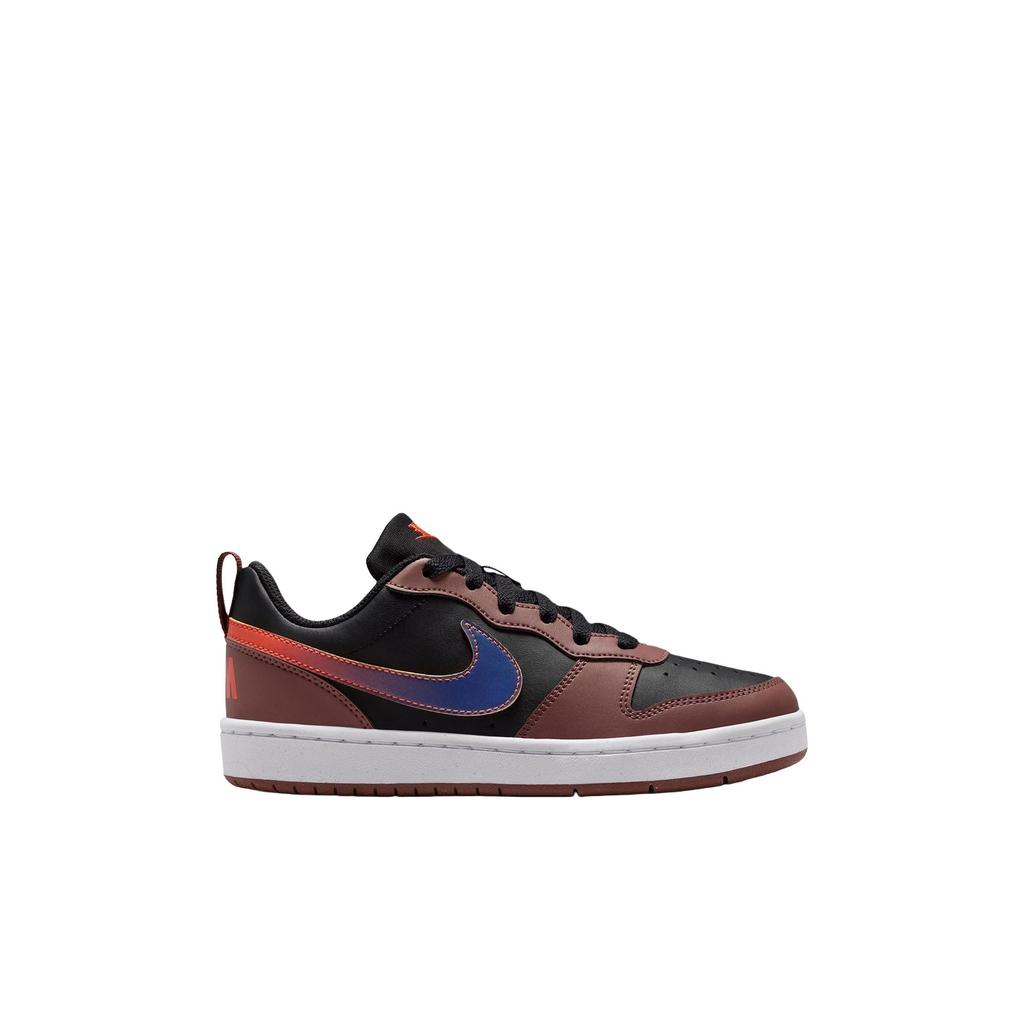 Kids' Sneakers Nike Court Borough Low Recraft Black Red Sepia Orange Deep Night (GS)