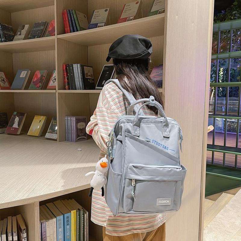 Водонепроницаемый рюкзак для женщин, нейлоновая школьная сумка для ноутбука, милый дорожный женский рюкзак, модные студенческие сумки