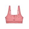 Under Armour Rush Logo Solid Color Training Medium Intensity Sports Tank Top Women Tops Pink 1361028-663