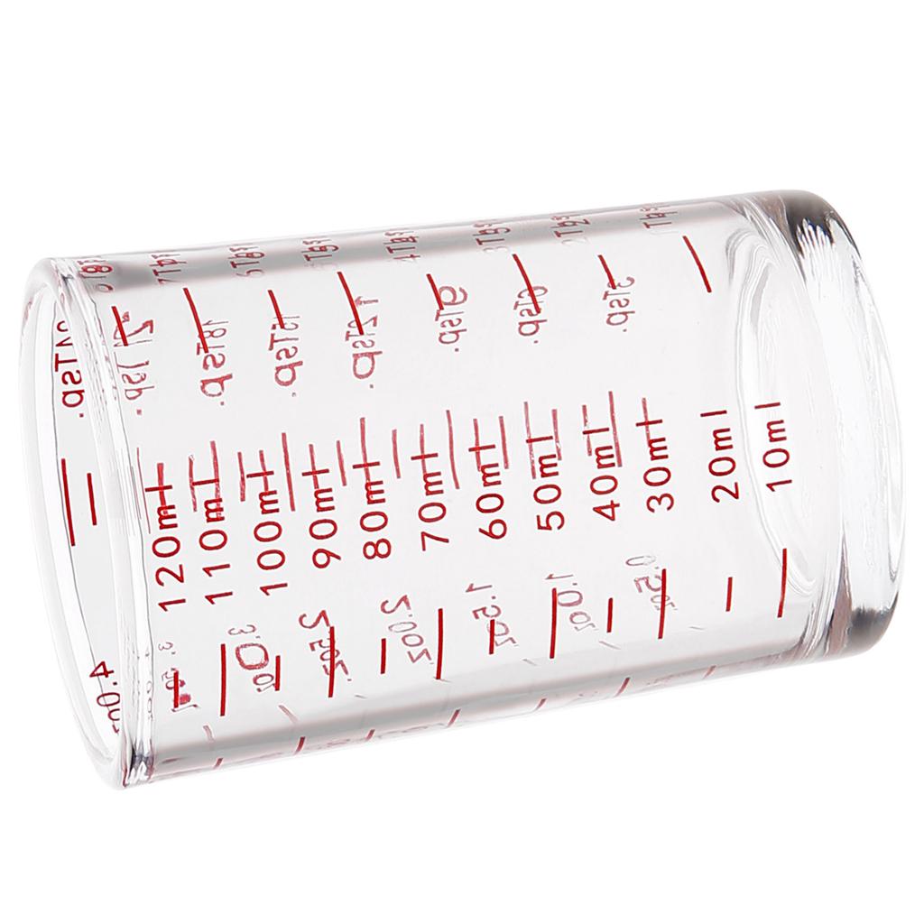 Durable 120ml Glass Kitchen Measuring Tool Precise Measuring Glass Cup with 120ml Capacity for Balanced Recipe Preps