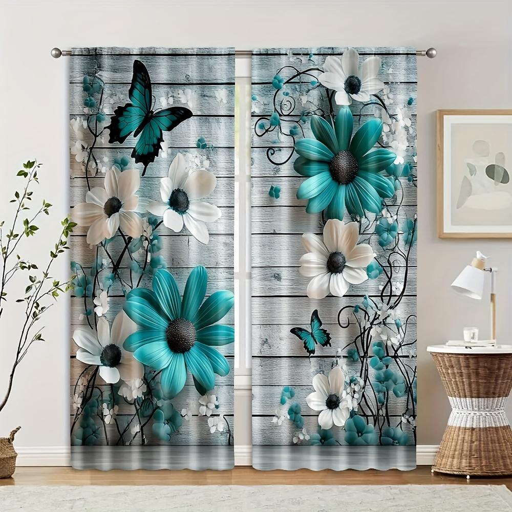 2 штуки Модные шторы с принтом под ложный фон, размер 30*65, для спальни и гостиной, украшение дома, украшение комнаты