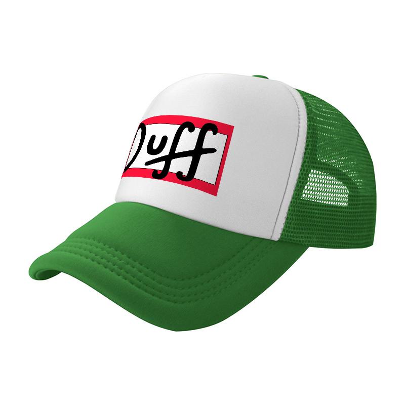 Сетчатая кепка-тракер с логотипом Duff Beer, дышащей задней панелью и классическим дизайном Snapback для повседневной носки