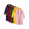 Women's Plus Size Mid-Length Hooded Sweatshirt - American and European Style, Fleece Pullover Jacket (2025)