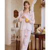 Girl's Sense Sweet Doll Collar Pajamas Women's Bubble Sleeve Short Fairy Style Suit Ice Silk Home Clothes Design Sense