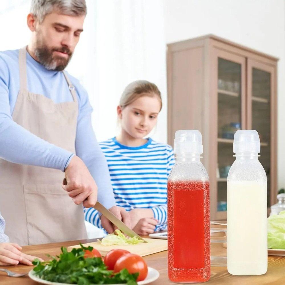 Бутылки для соусов 300/500 мл с крышкой, прочные бутылки для кетчупа и салата