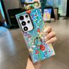 Высококачественный держатель для телефона с бриллиантовым кольцом Bling Raser Flower Case для Samsung A55 A35 A15 A25 S24 S23 FE A54 A14 A34 S22 Ultra