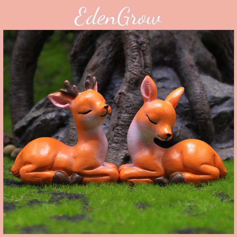 Resin Deer Cute Miniatures For Event Animal Decoration And Friendship Gifts