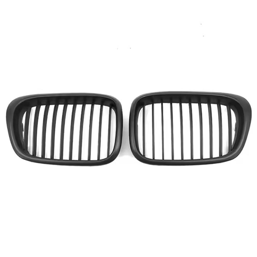 Матовая черная решетка радиатора с одной планкой для BMW 5 серии E39 (1995-2003 гг.)