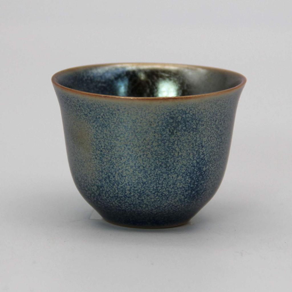 Керамика Садзи Банко Сенча Ультрамарин Сделано в Японии Чаша, Синяя, 74-9,