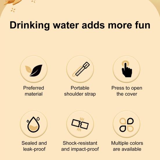 Бутылка для воды в форме самолета с трубочкой 500 мл мультяшный детский стакан для воды герметичный