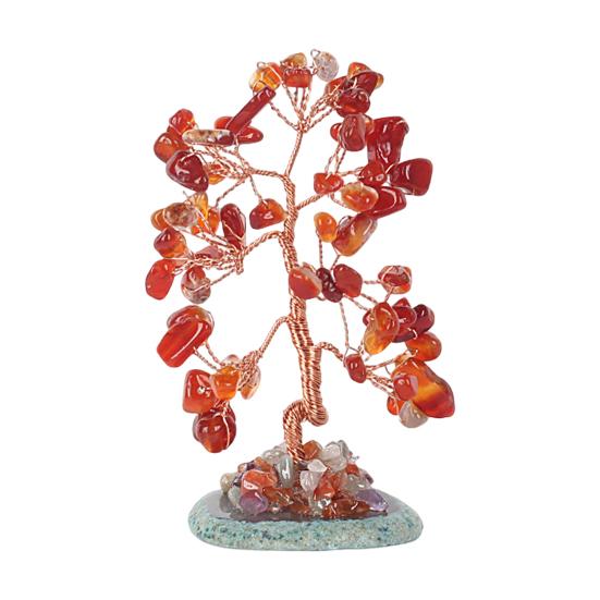 Украшение «Дерево жизни» 7 ветвей Натуральные искусственные кристаллы Уникальный внешний вид Искусственный агат
