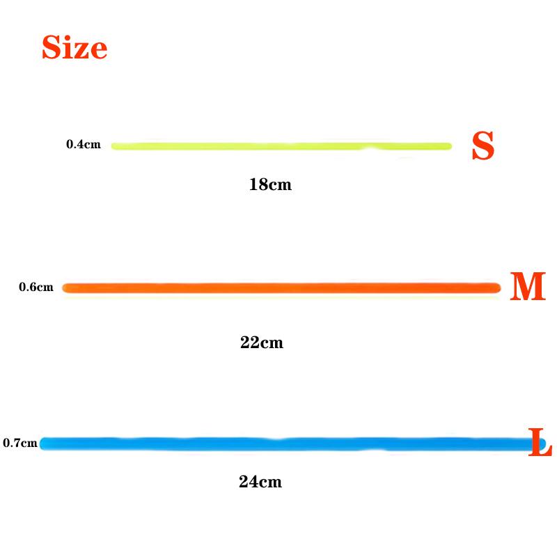 10/30PCS Noodle Pack Stretchy Strings Fidget Toys Silent Fidget Toys Relieve Stress Adult Anxiety Stress Autistic ADD ADHD Toy