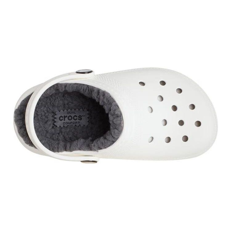 Crocs Kids Casual Comfortable Warm Clogs Kids Footwear White Gray 207009-10M