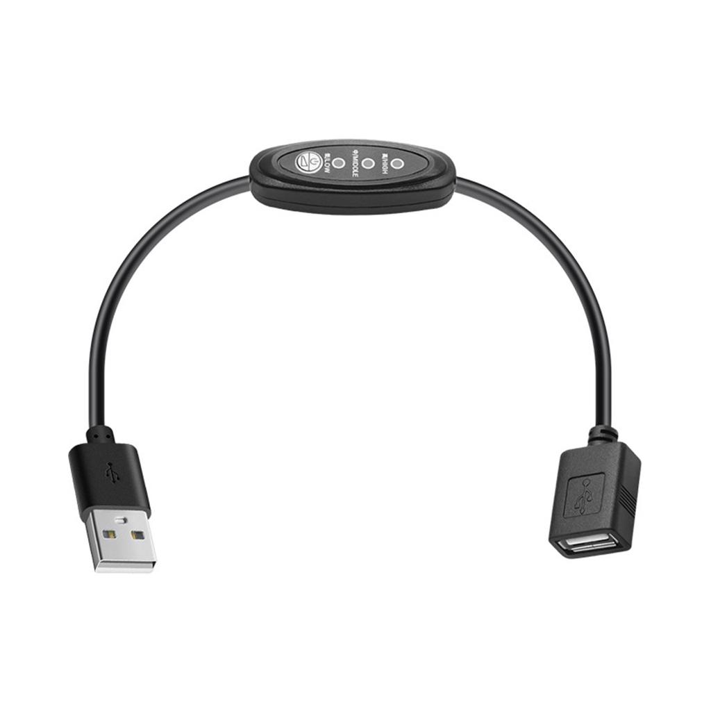 Кабель-регулятор скорости вентилятора, адаптер питания USB 5 В, 3 скорости, регулируемый USB-адаптер вентилятора, соединительный кабель для настольного вентилятора
